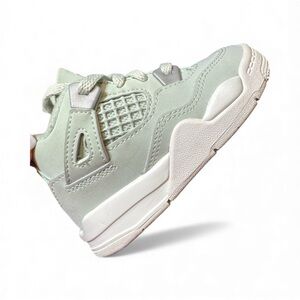 Toddler Seafoam Jordan 4 Sneakers Size 6C Unisex Light Green